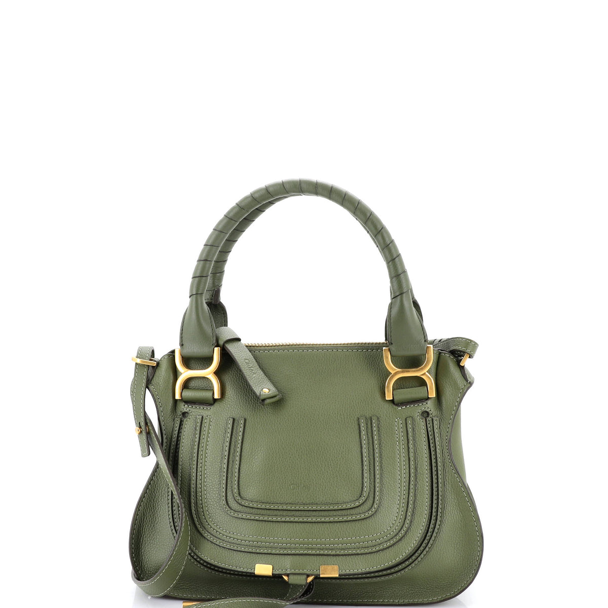 Chloe CHLOE Marcie Satchel Leather Small