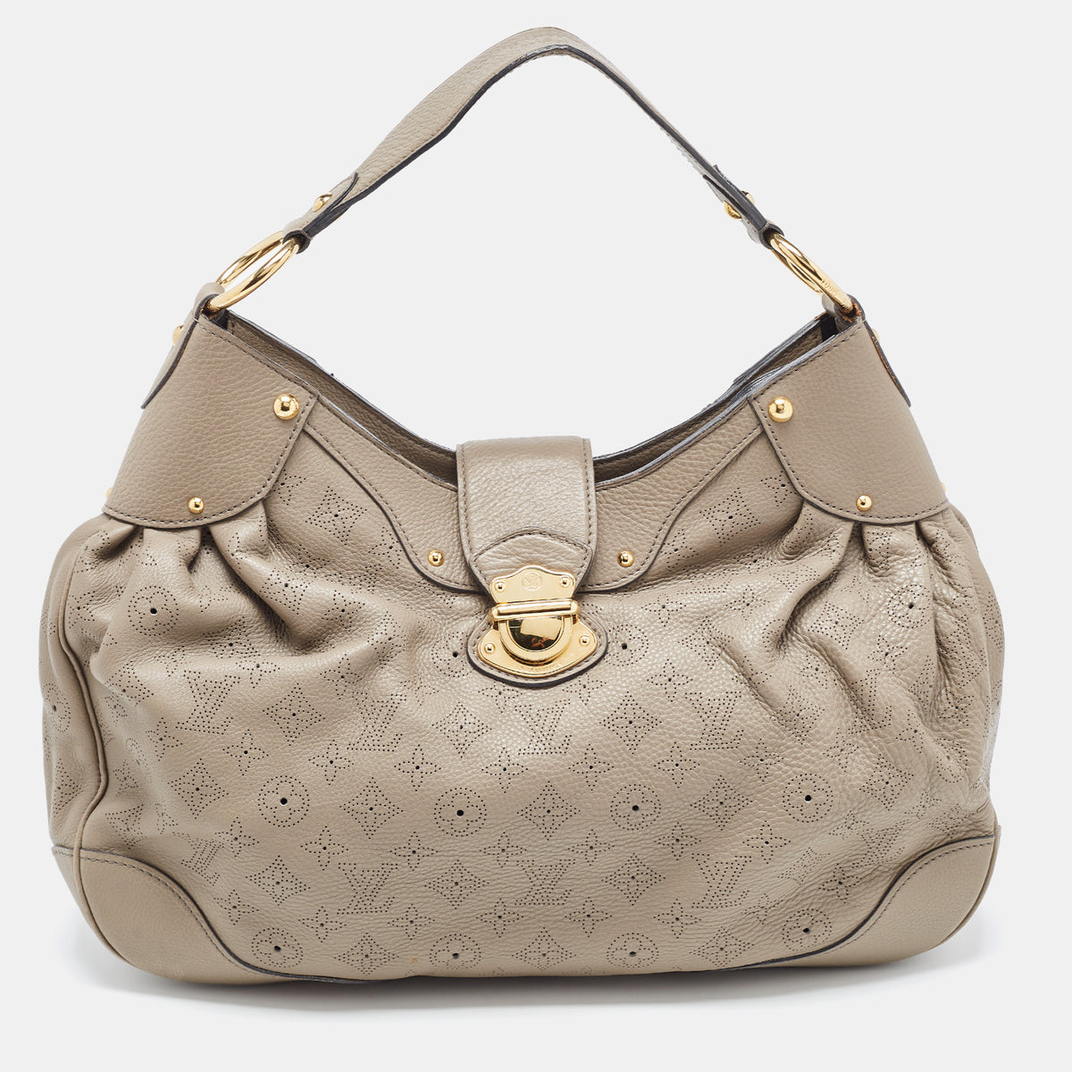 Louis Vuitton Grey Monogram Mahina Leather Solar PM Bag