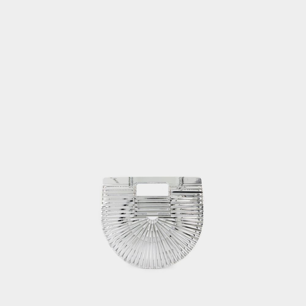 Women's Ark Mini Clutch in Silver | TH1163PS1524