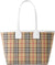 Women's Check Motif Small Tote Bag in Beige | Size UNI | 8072331A1464