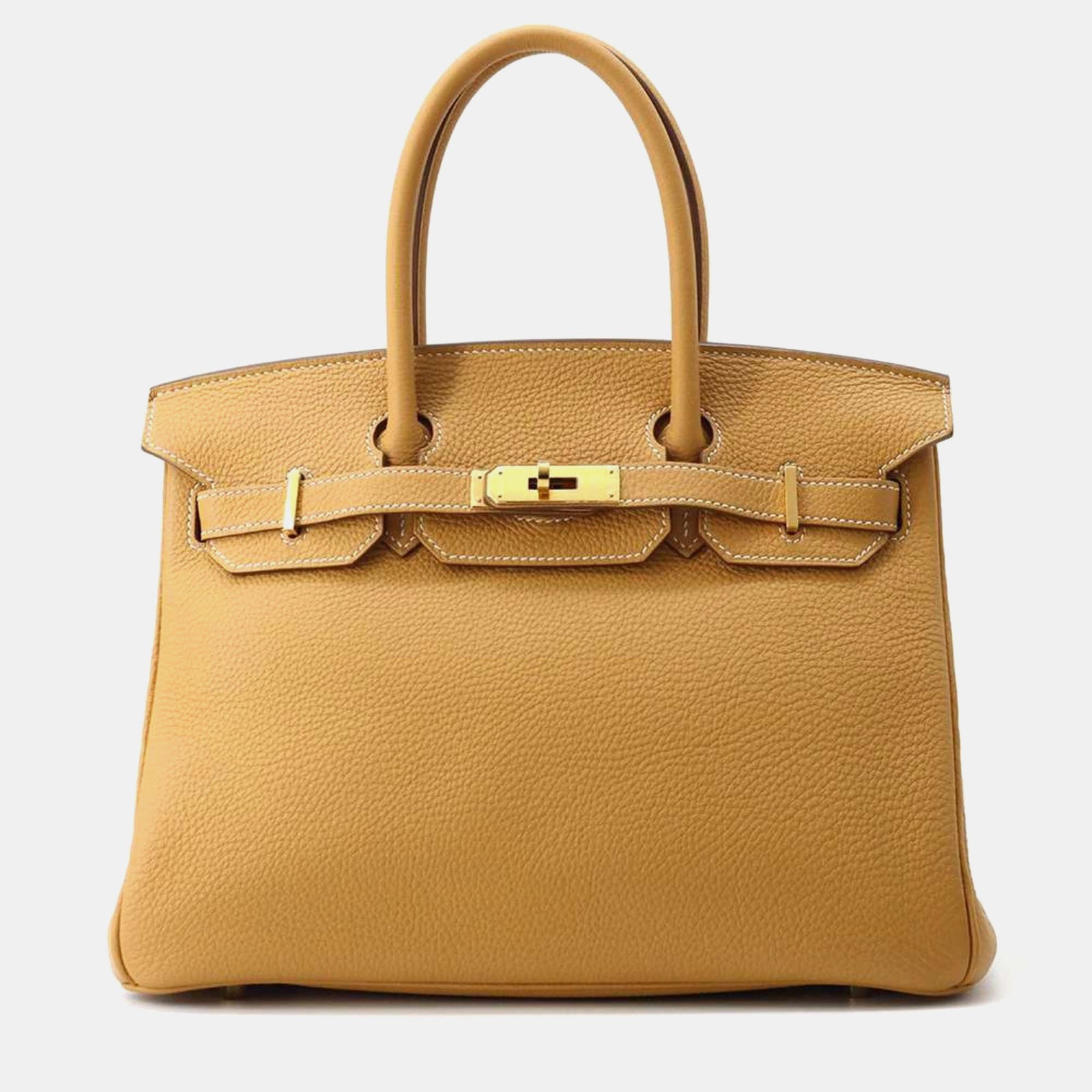 Herm?s Sac fourre-tout Birkin 30 en cuir Togo couleur zibeline naturelle