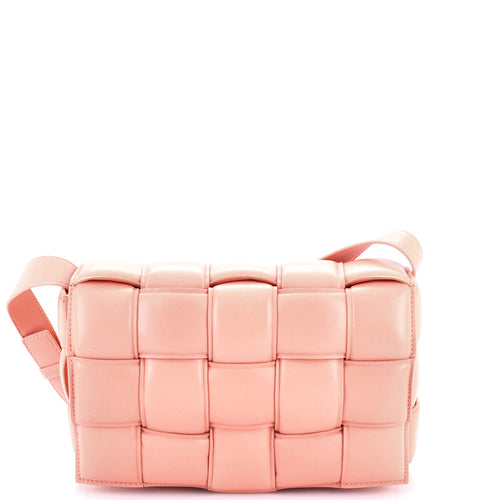 Cassette Crossbody Bag Padded Maxi Intrecciato Leather