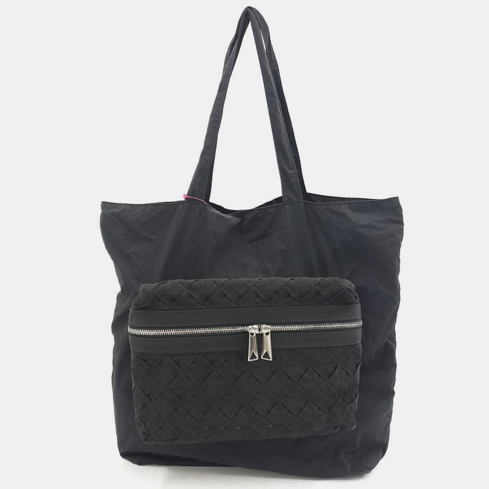 Bottega Veneta Black Canvas Shoulder Bag