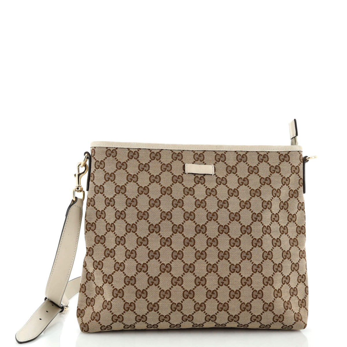 Gucci GUCCI Flat Messenger Bag GG Canvas Medium