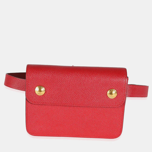 Rouge Vif Courchevel Pochette Belt Bag GHW