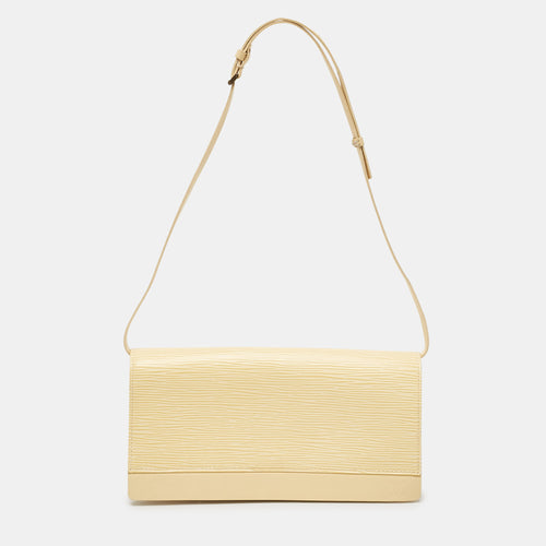 Vanilla Epi Leather Honfleur Clutch Bag