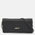 DKNY Black Saffiano Leather Flap Wallet on Chain