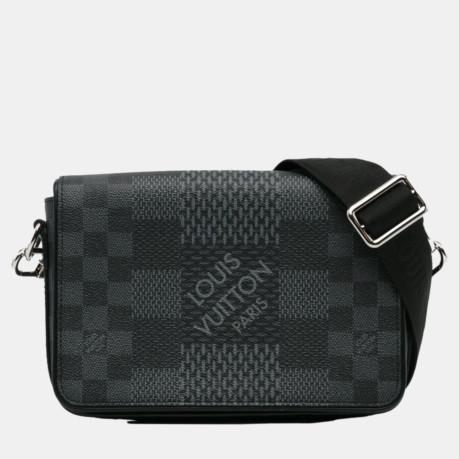 Louis Vuitton Schwarze Umhängetasche aus Damier Graphite Studio 3D