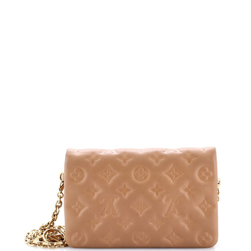 Coussin Pochette Monogram Embossed Lambskin
