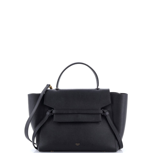 CELINE Belt Bag Textured Leather Mini