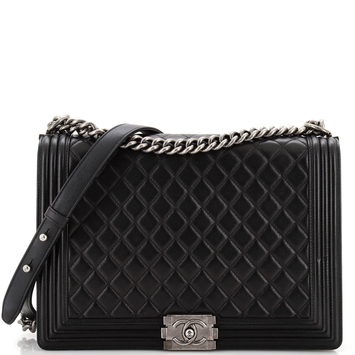 Chanel CHANEL Boy Flap Bag Quilted Lambskin Large