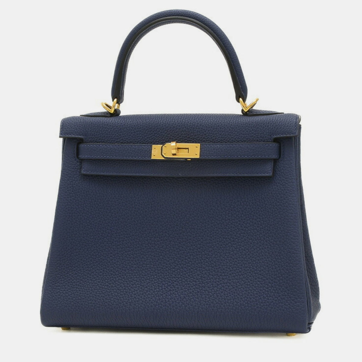 Hermès Blue Saphir Togo Leather Kelly 25 Tote Bag