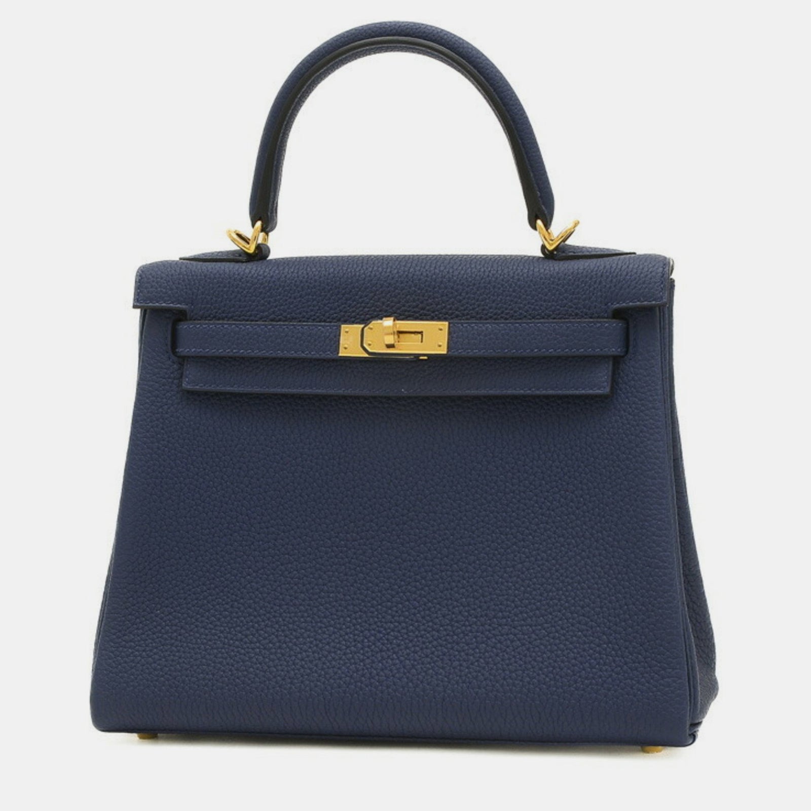 Herm?s Sac fourre-tout Kelly 25 en cuir Togo bleu saphir