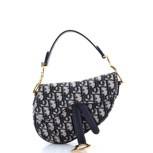 Saddle Handbag Oblique Canvas Mini