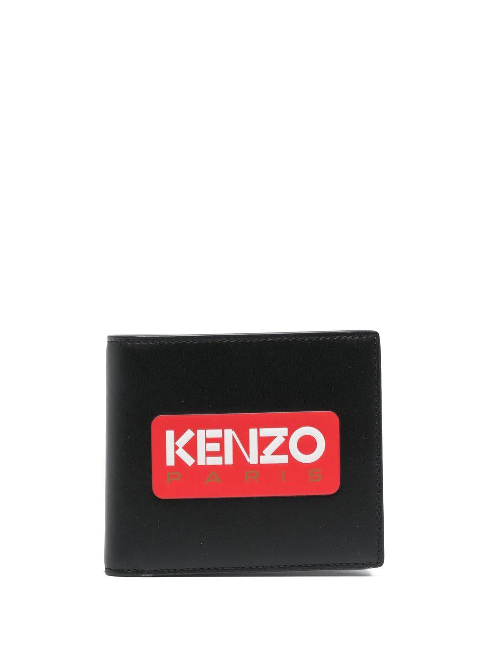 Kenzo Men's Portafoglio Logo in Black | Size UNICA | FD55PM803L41