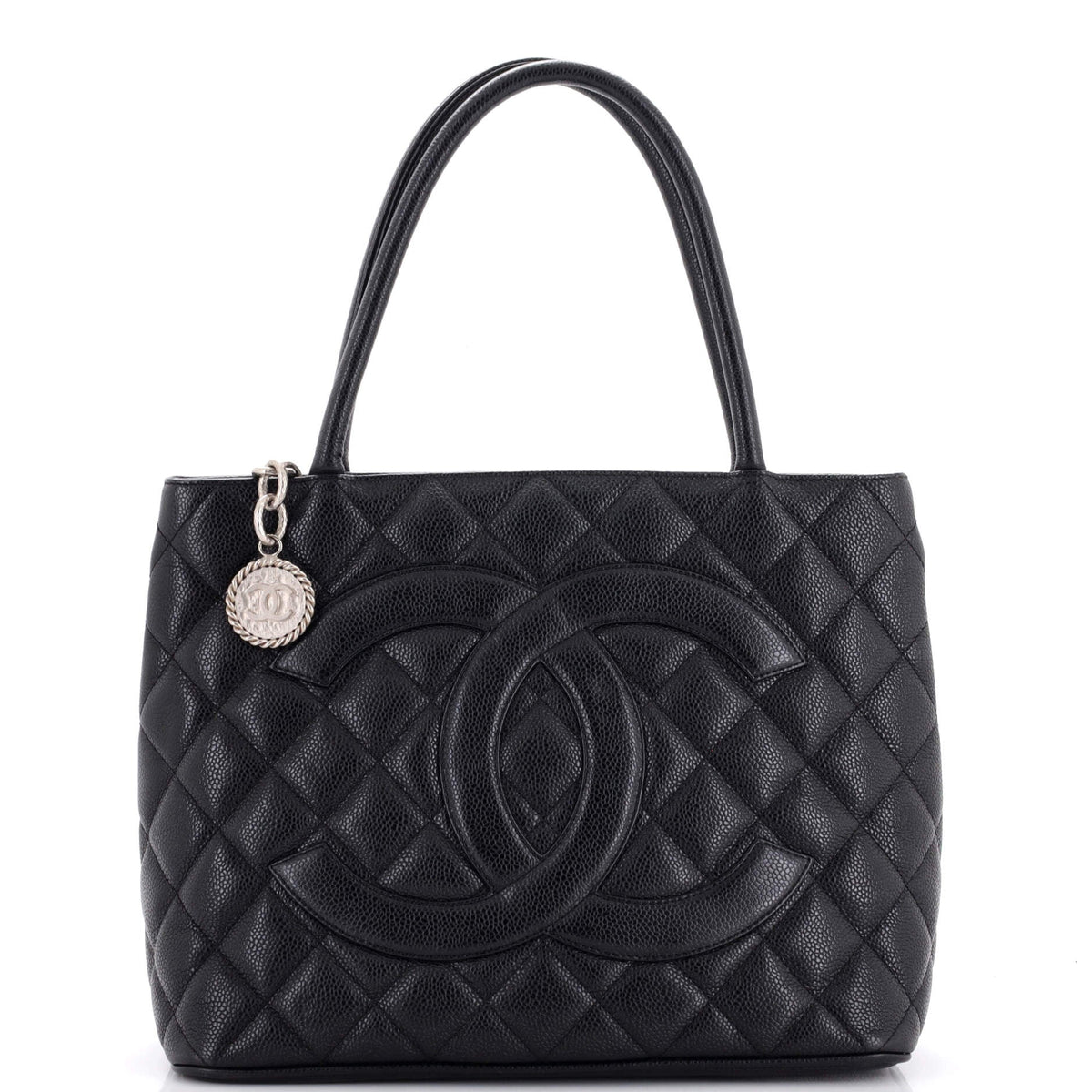 Chanel CHANEL Medallion Tote Quilted Caviar