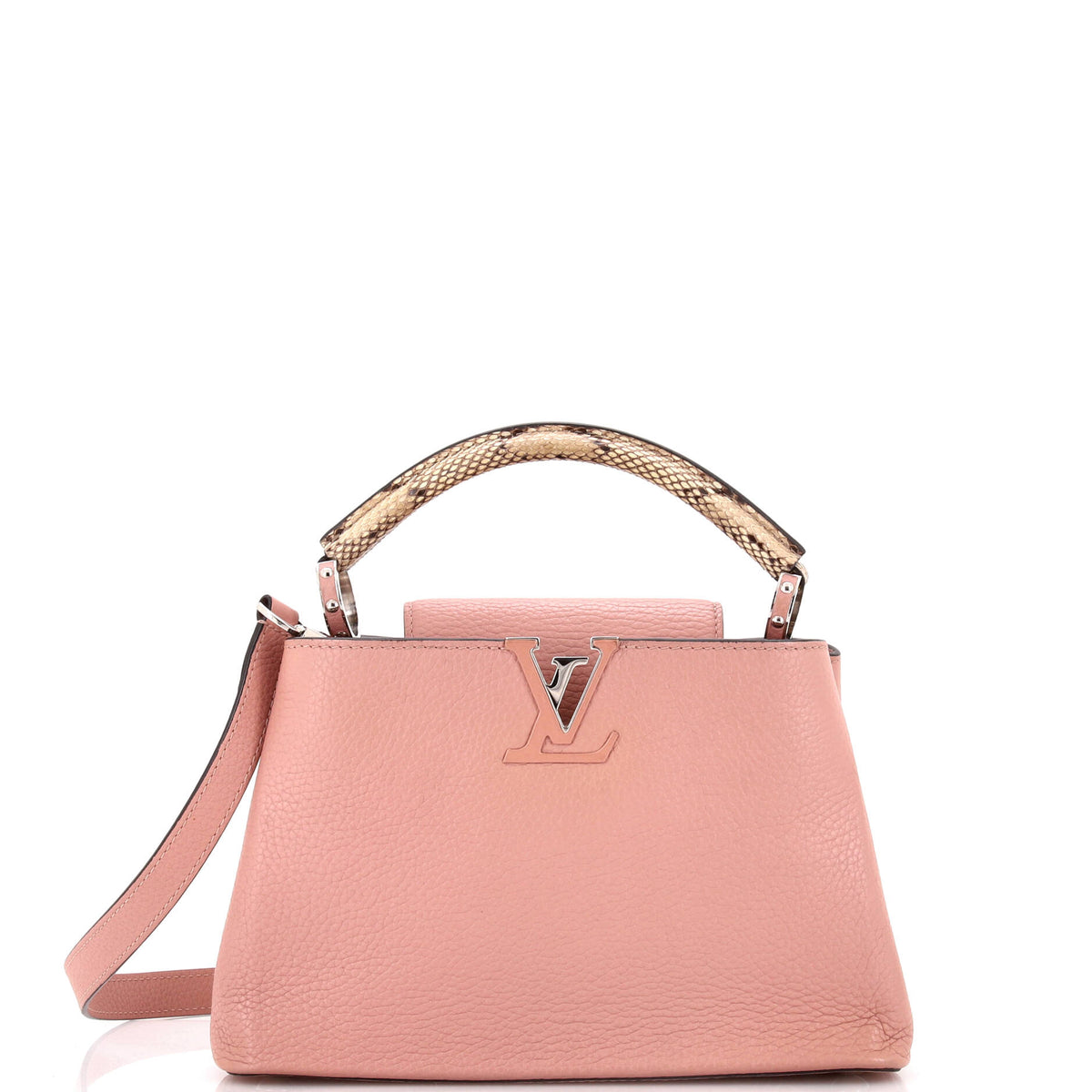 Louis Vuitton Capucines Bag Leather with Snakeskin BB