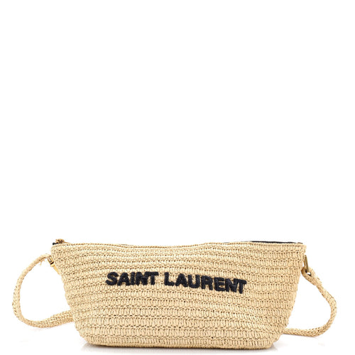 Tuc Logo Crossbody Bag Woven Raffia
