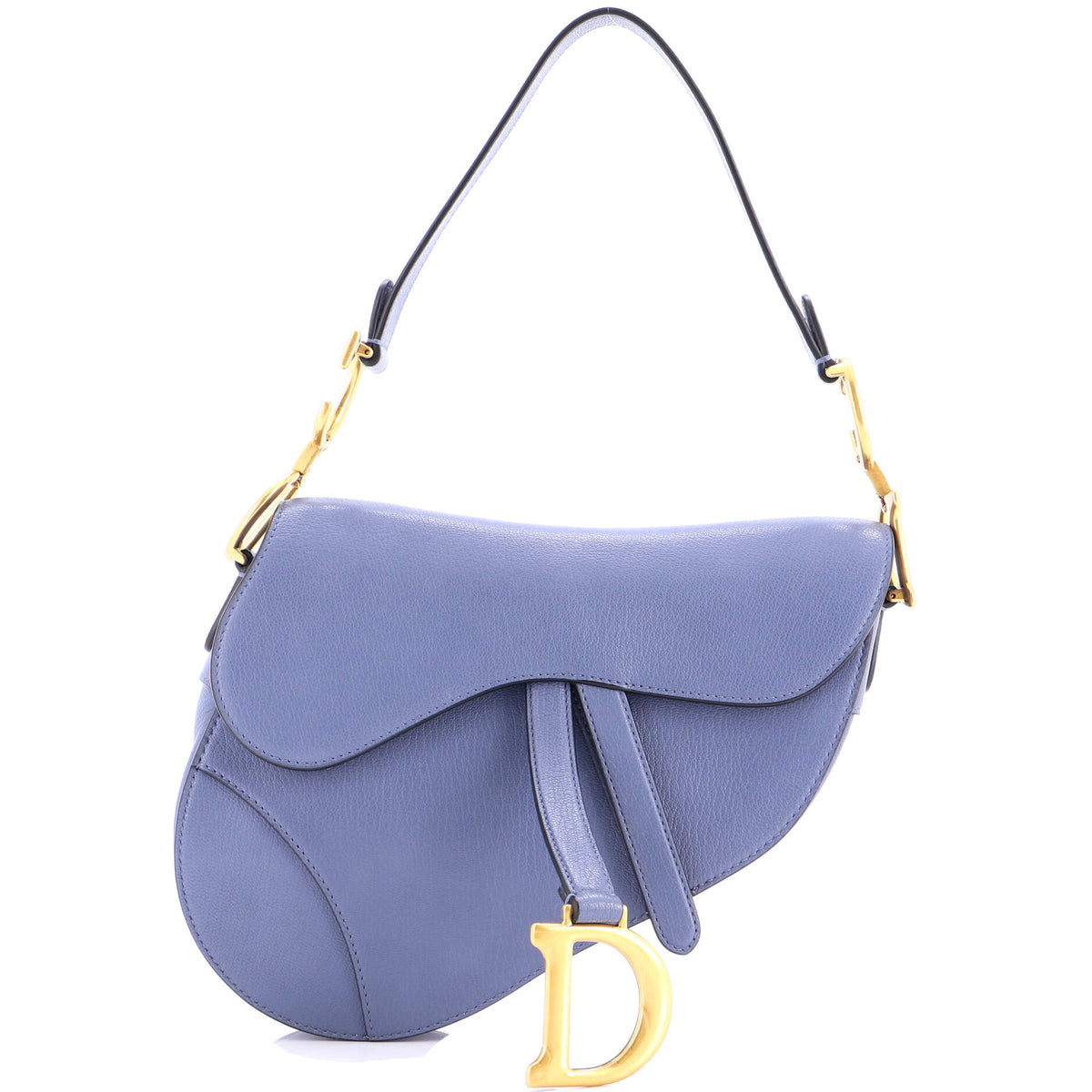 Christian Dior Saddle Handbag Leather Medium