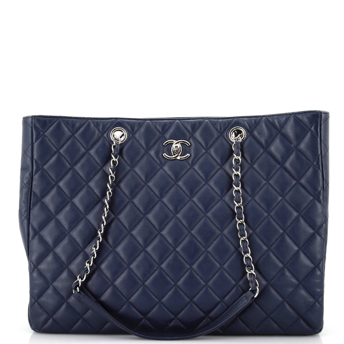 Chanel CHANEL Classic CC Shopping Tote Quilted Calfskin Large