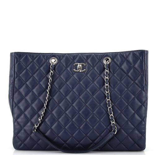 CHANEL Classic CC Shopping Tote Quilted Calfskin Large