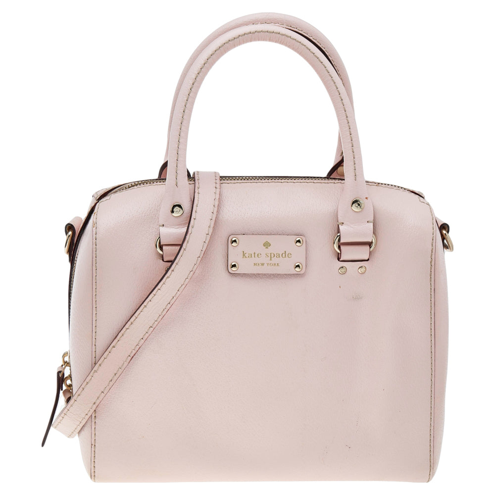 Kate Spade Pink Leather Wellesley Alessa Satchel