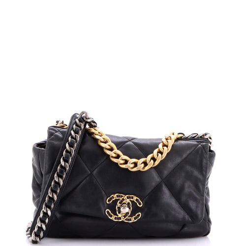 CHANEL 19 Flap Bag Quilted Leather Medium