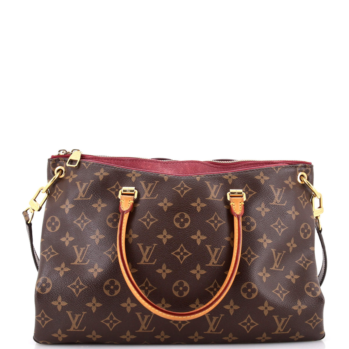 Louis Vuitton Pallas Tote Monogram Canvas with Leather