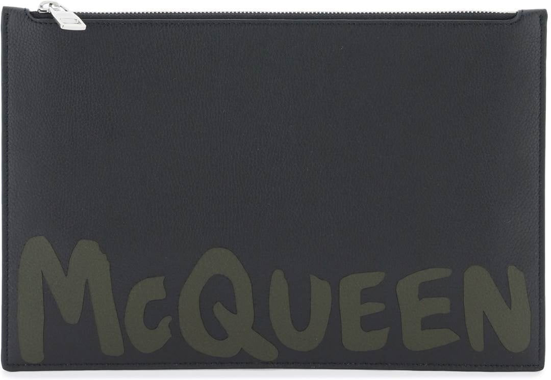 Alexander Mcqueen Men's Graffiti Flat Pouch in Mixed Colours | 5604721AAQ5