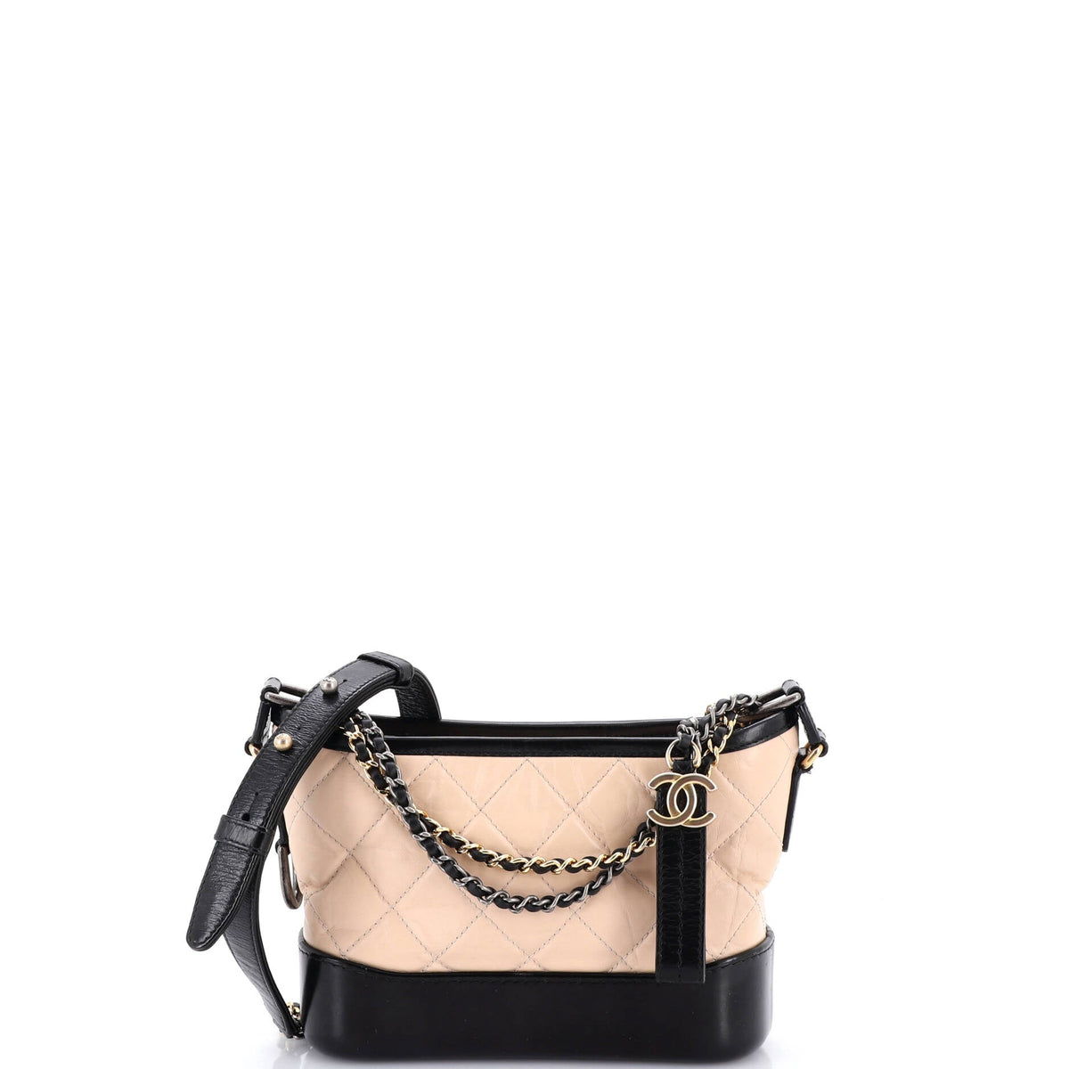 Chanel CHANEL Gabrielle Hobo Quilted Aged Calfskin Small