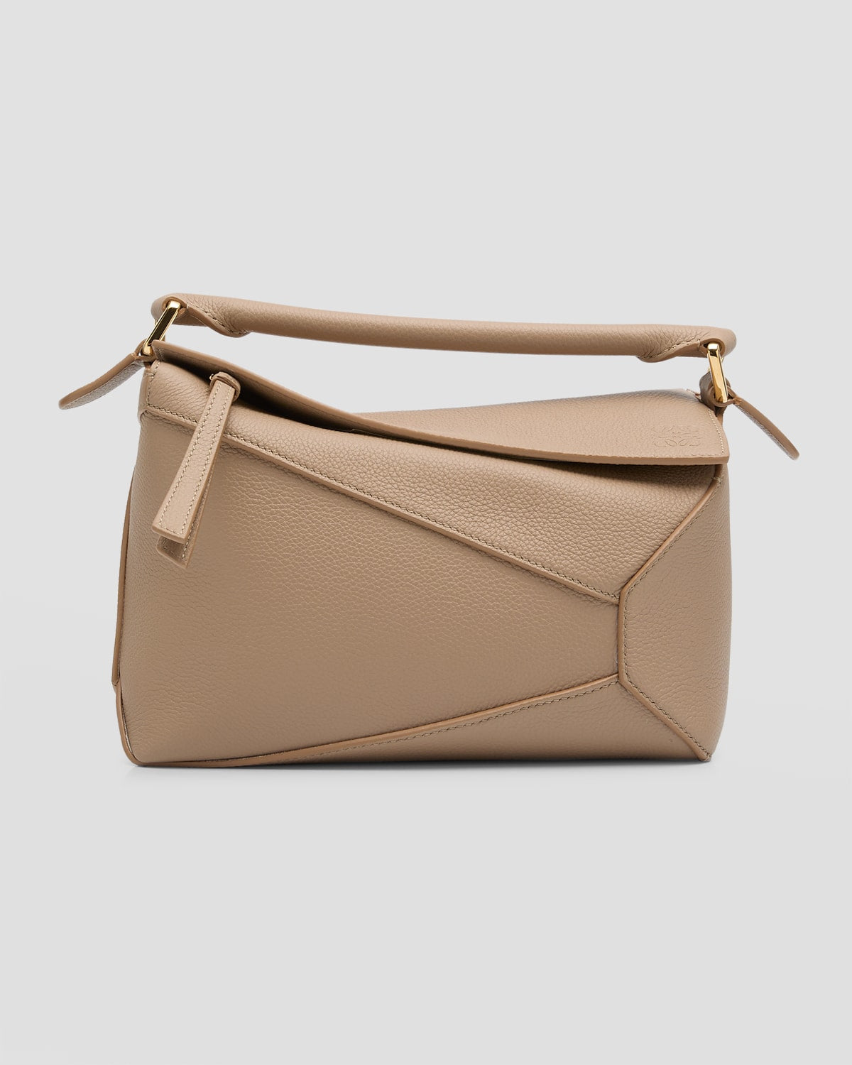 Loewe Puzzle Edge Small Top-Handle Bag in Soft Grained Leather