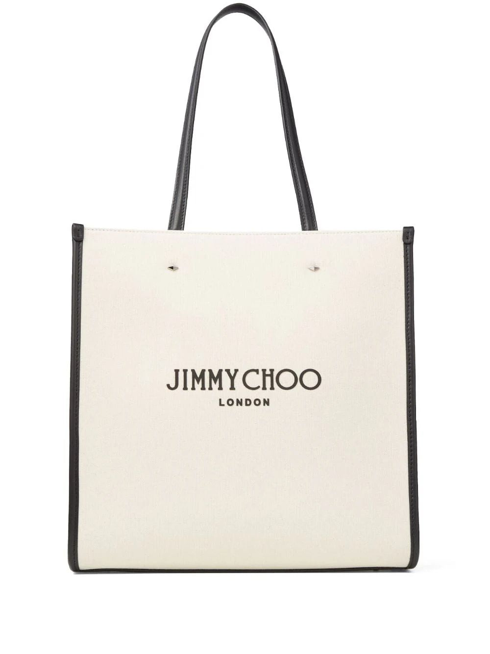 Jimmy Choo Women's Logo Detailed Tote Bag in Nude & Neutrals | Size UNICA | NSTOTEMCZM