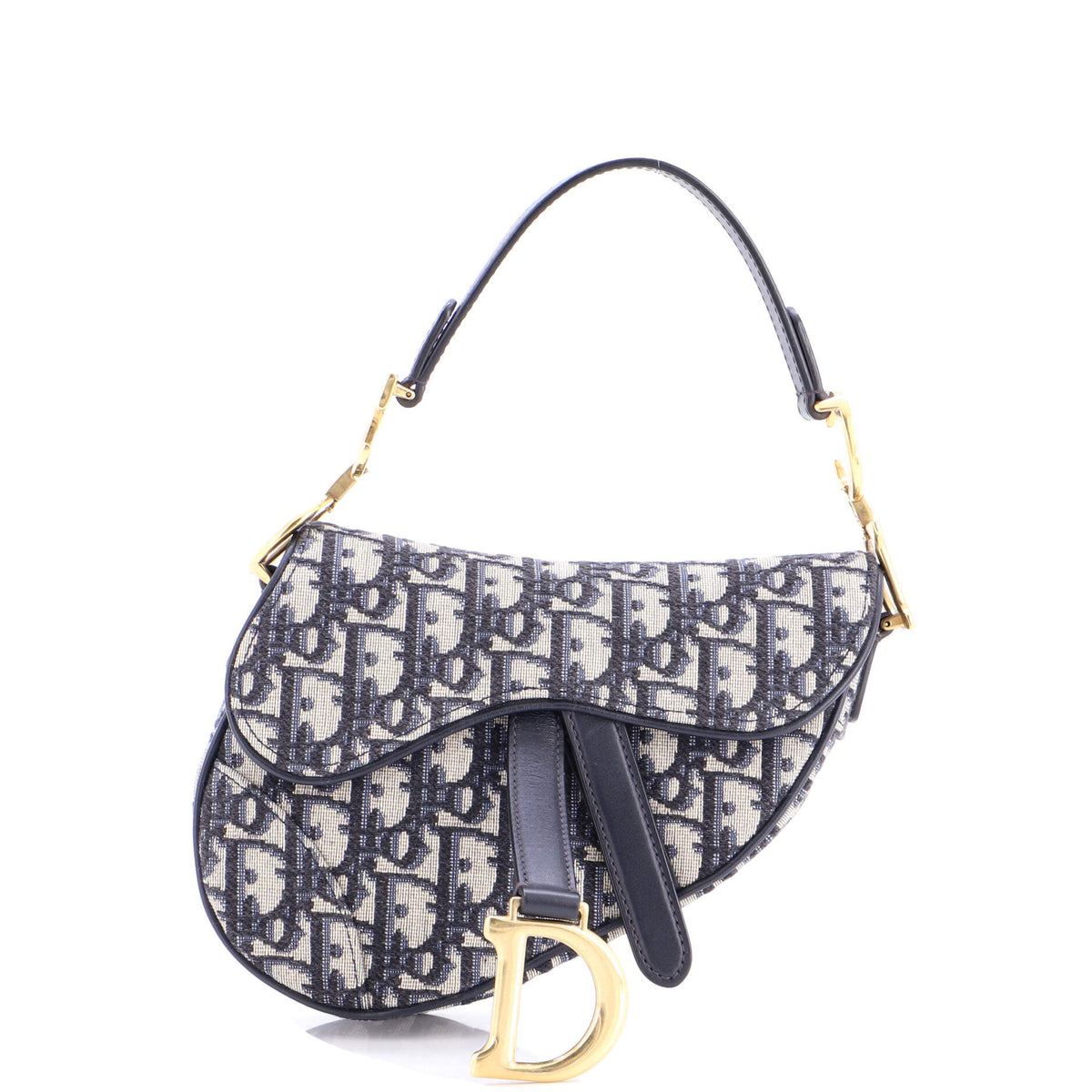 Christian Dior Saddle Handbag Oblique Canvas Mini