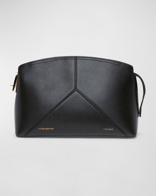 Zip Leather Clutch Bag