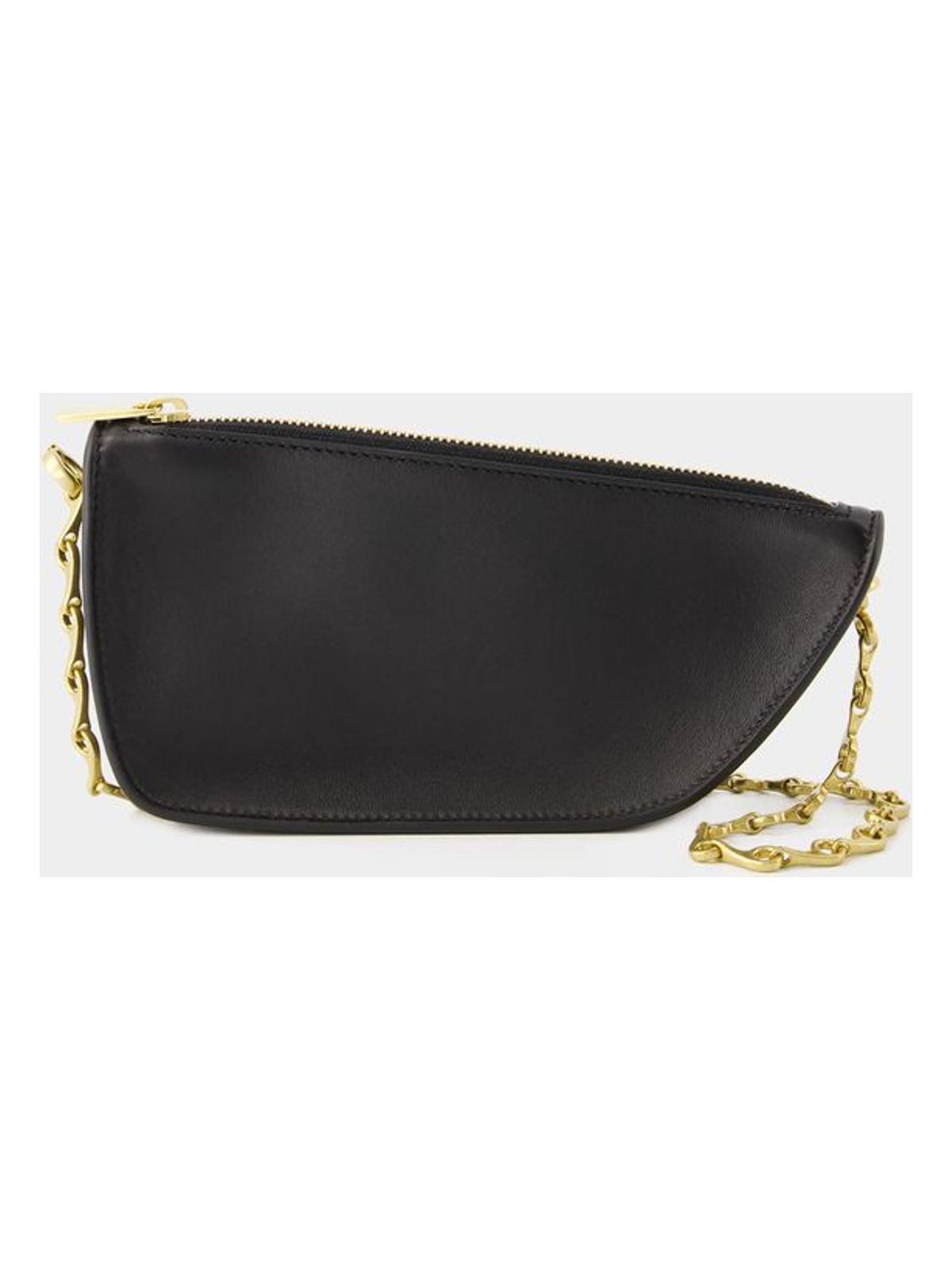 Burberry Women's Micro Shield Wallet On Chain in Black | 8079856