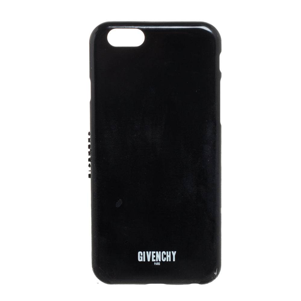 Givenchy Black Plastic Logo Print iPhone 6 Case