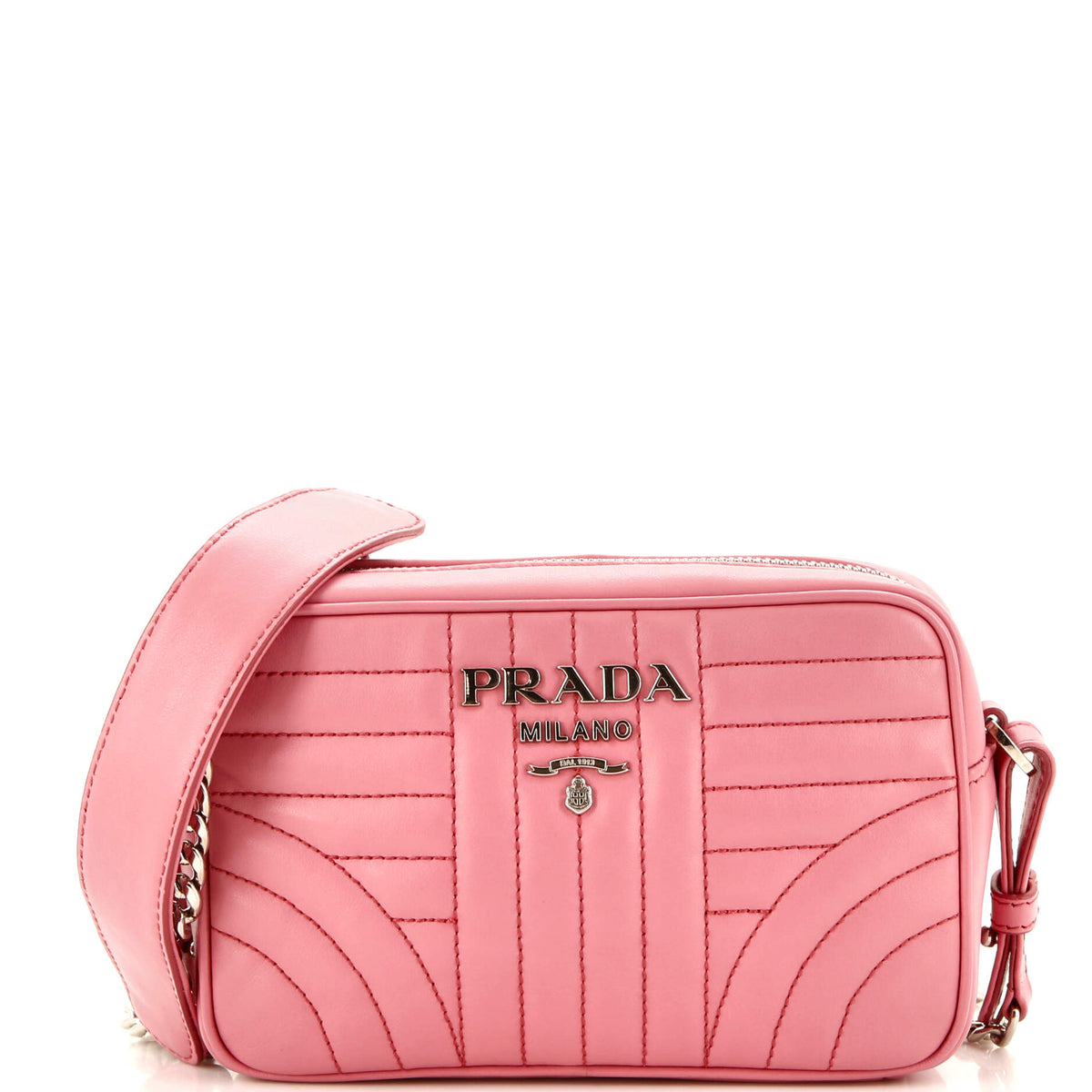 Prada PRADA Camera Bag Diagramme Quilted Leather Mini