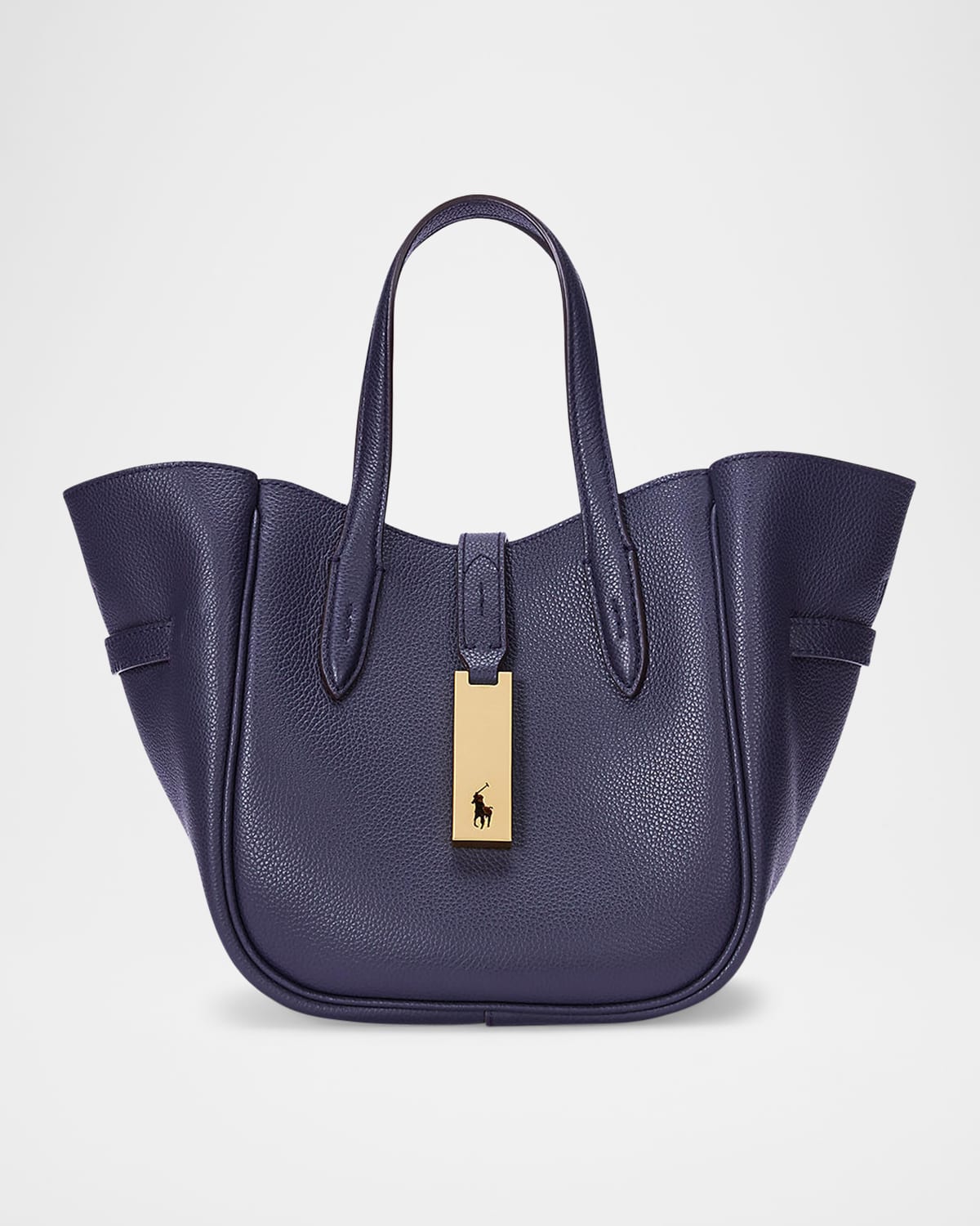 Ralph Lauren Small Grain Leather Tote Bag