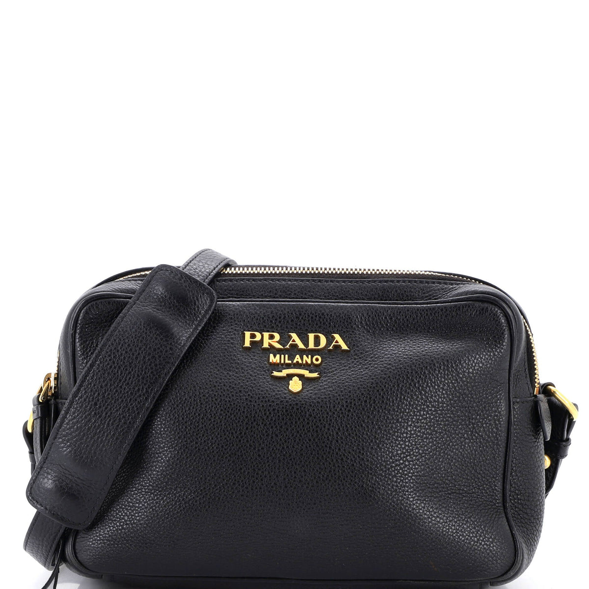 Prada PRADA Double Zip Camera Bag Vitello Phenix Medium