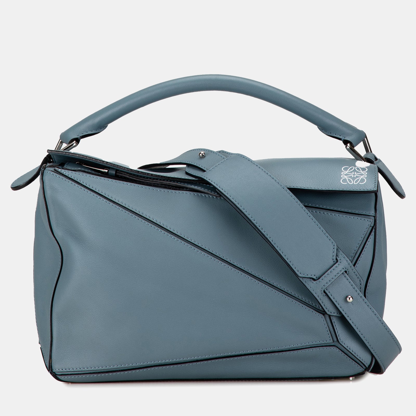 Loewe Light Blue Tone Medium Puzzle Shoulder Bag