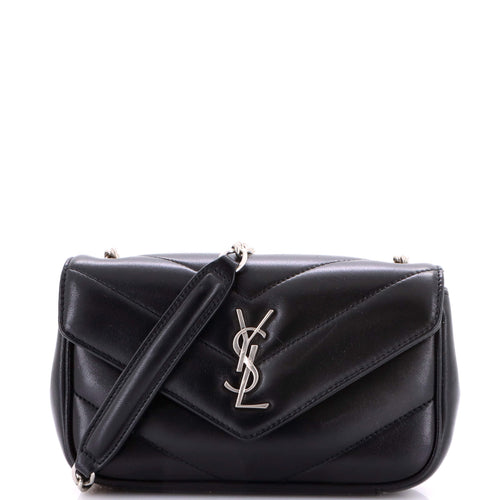 Loulou NM Shoulder Bag Matelasse Chevron Leather Mini