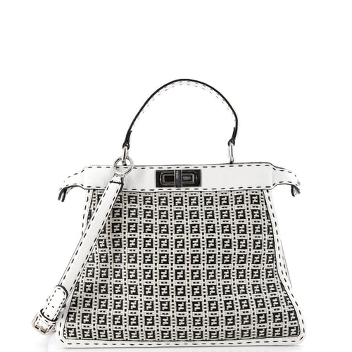 FENDI Peekaboo ISeeU Bag Woven Leather Medium