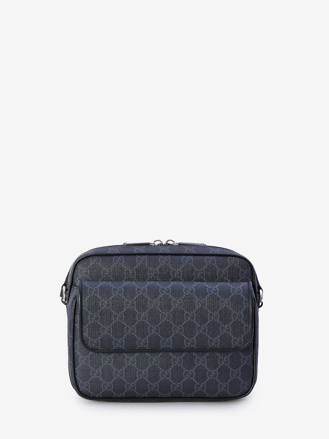 Gucci Men's Small Gg Crossbody Bag in Black | 795479FADJA