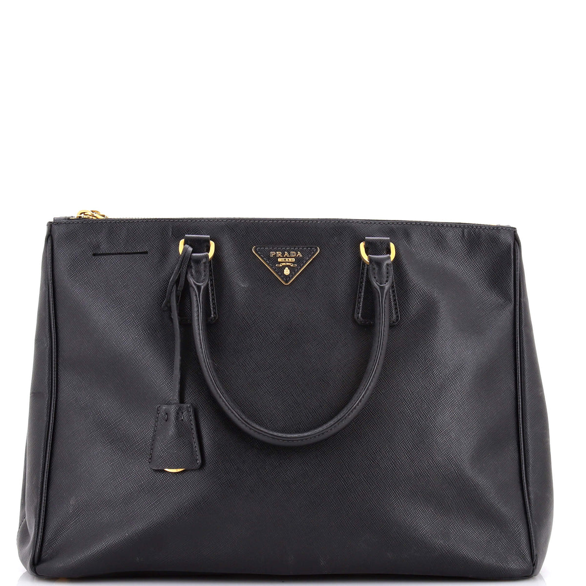 Prada PRADA Double Zip Lux Tote Saffiano Leather Large
