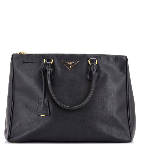 PRADA Double Zip Lux Tote Saffiano Leather Large
