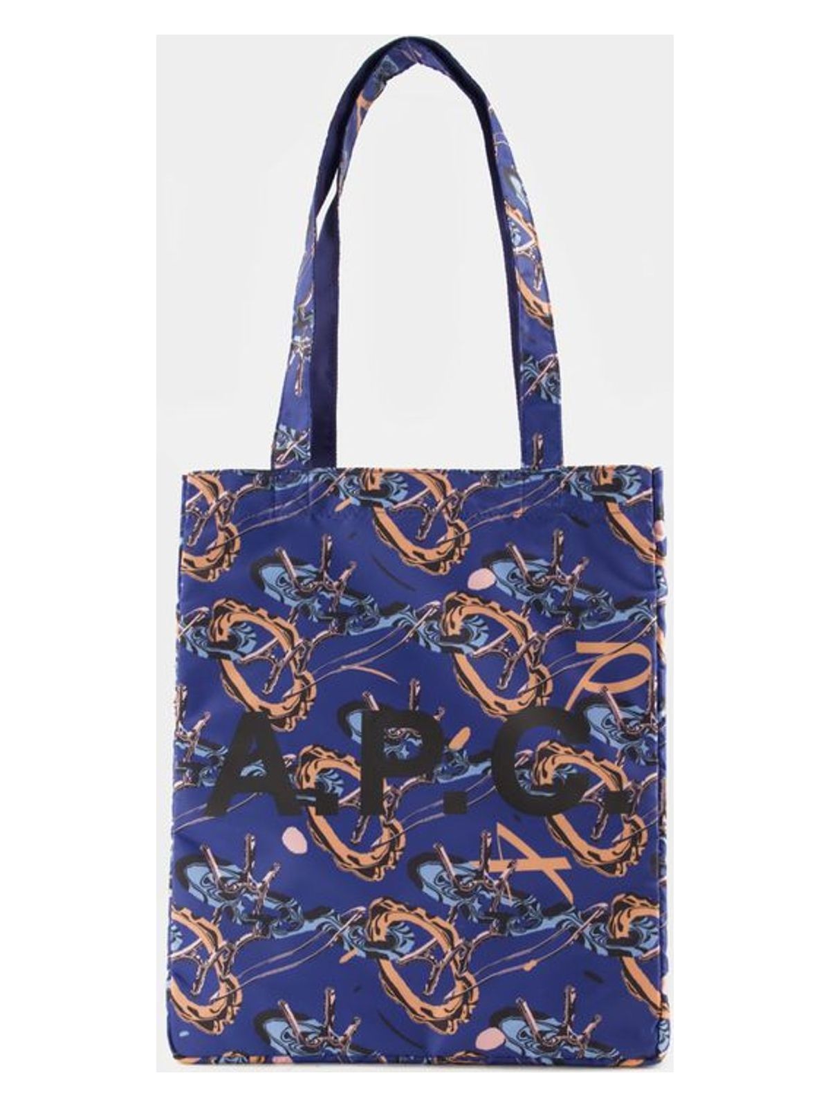 A.p.c. Men's Lou Reversible Tote Bag in Blue | PSAJG Color M61892