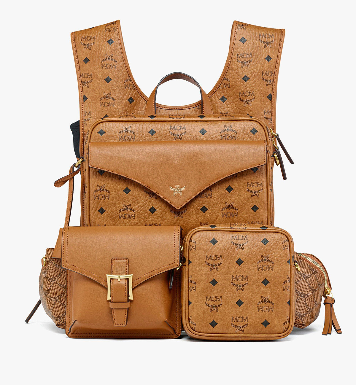 MCM Aren Multi-backpack In Visetos