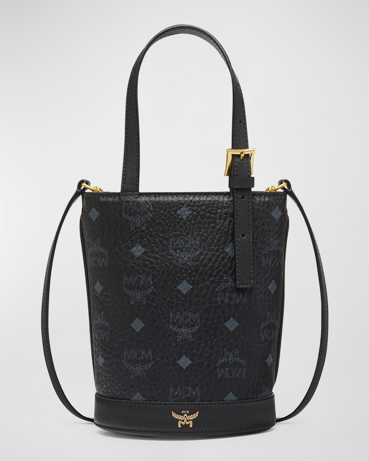 MCM Aren Buckle Visetos Tote Bag
