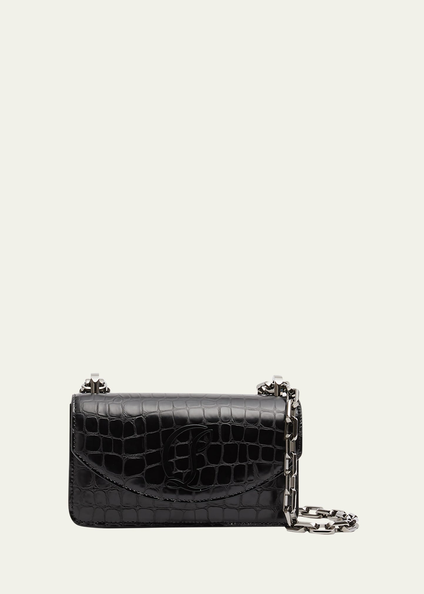 Boss Loubi54 Small Alligator-Embossed Crossbody Bag