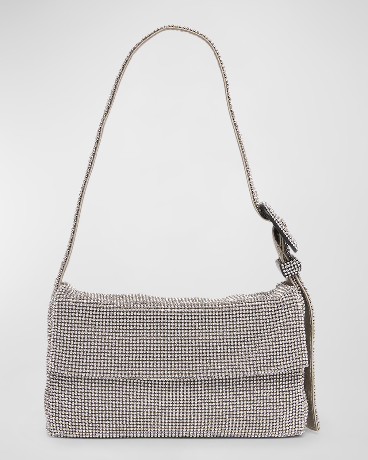 Benedetta Bruzziches Vitty Mignon Mesh Crystal Shoulder Bag